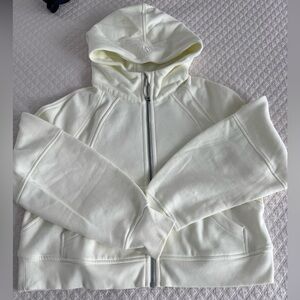 Lululemon bright butter Zip-Up Scuba - size M/L